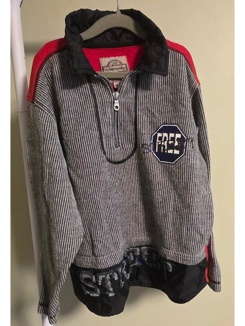 Campagnolo Vintage Half-Zip Pullover Sweater Size 38/140